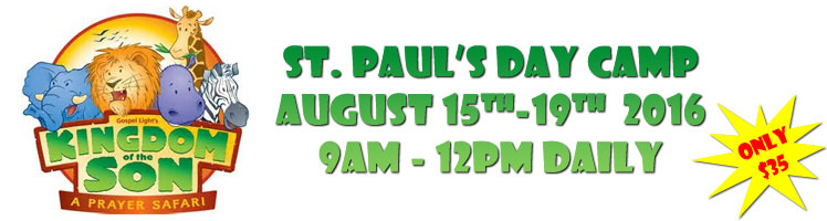 St. Paul's Day Camp 2016