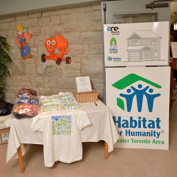One of the Habitat displays from the Open House event at St. Paul’s.