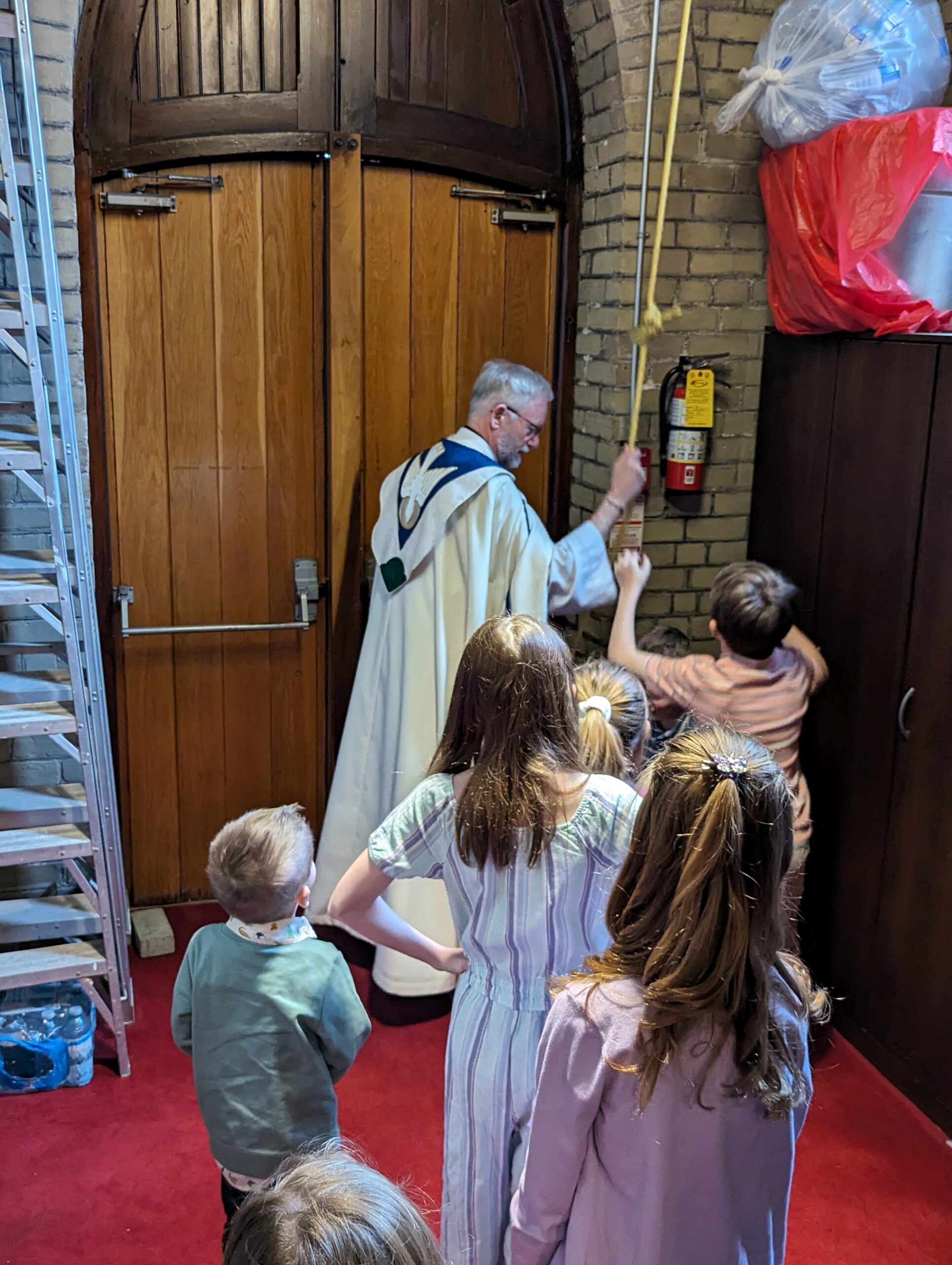 Kids ring the bell