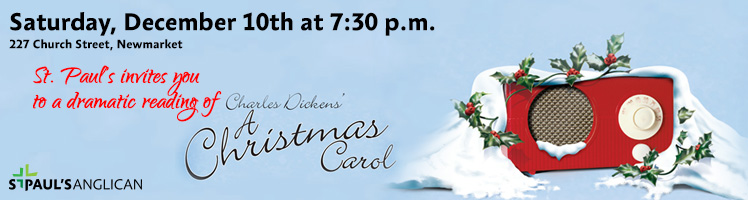 A dramatic reading of Charles Dickens’ classic tale “A Christmas Carol”